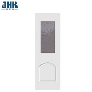 现代白色优质实木玻璃门（JHK-G05）