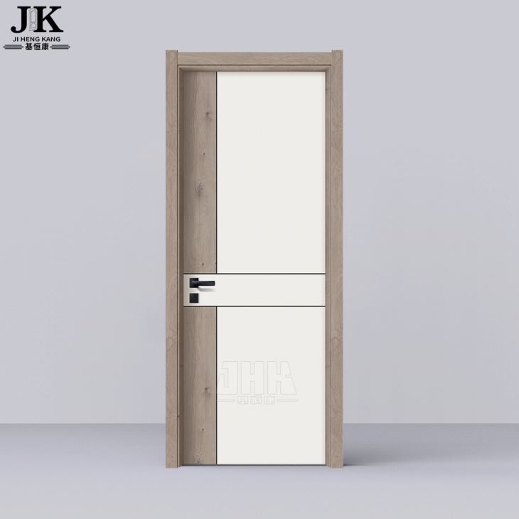 现代白色平木板室内门（YDF007D）